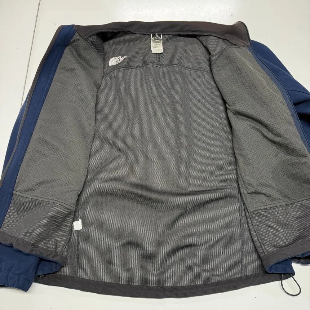 The North Face Windwall‎ Jacket Mens Large Blue Fleece Full Zip Hiking Outdoors